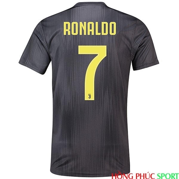 Phía sau áo đấu Juventus thứ ba mùa giải 2018 2019