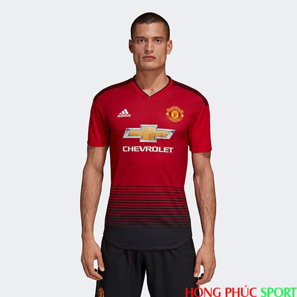 Phía trước áo đấu Manchester United sân nhà mùa giải 2018 2019