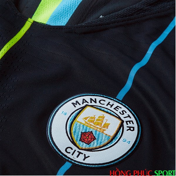 Logo áo đấu Man City sân khách mùa giải 2018 2019