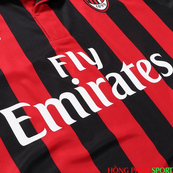 Ngực áo đấu AC Milan sân nhà mùa giải 2018 2019