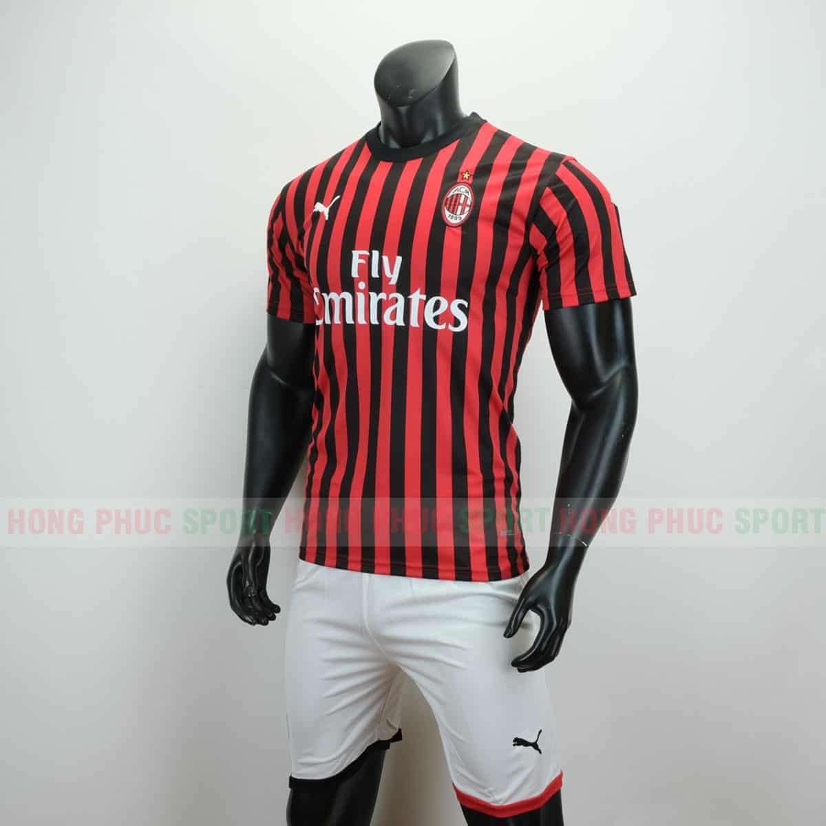 ÁO BÓNG ĐÁ AC MILAN SÂN NHÀ 2019 2020 ĐEN ĐỎ ÁO BÓNG ĐÁ AC MILAN SÂN NHÀ 2019 2020 ĐEN ĐỎ