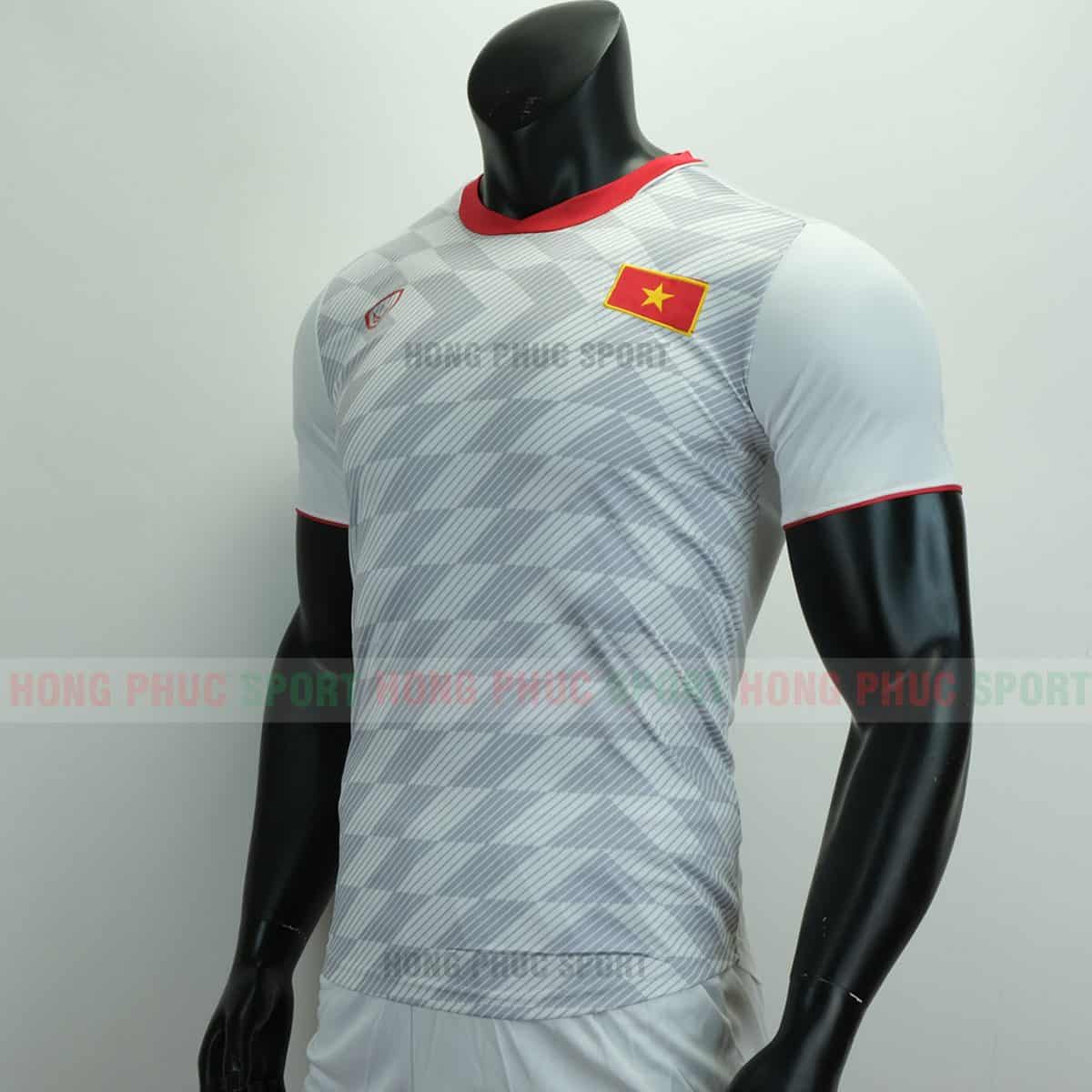 ÁO BÓNG ĐÁ ĐỘI TUYỂN VIỆT NAM SÂN KHÁCH 2019 MÀU TRẮNG