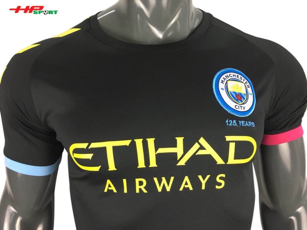 ÁO BÓNG ĐÁ MANCHESTER CITY SÂN KHÁCH 2019 2020 MÀU ĐEN ÁO BÓNG ĐÁ MANCHESTER CITY SÂN KHÁCH 2019 2020 MÀU ĐEN