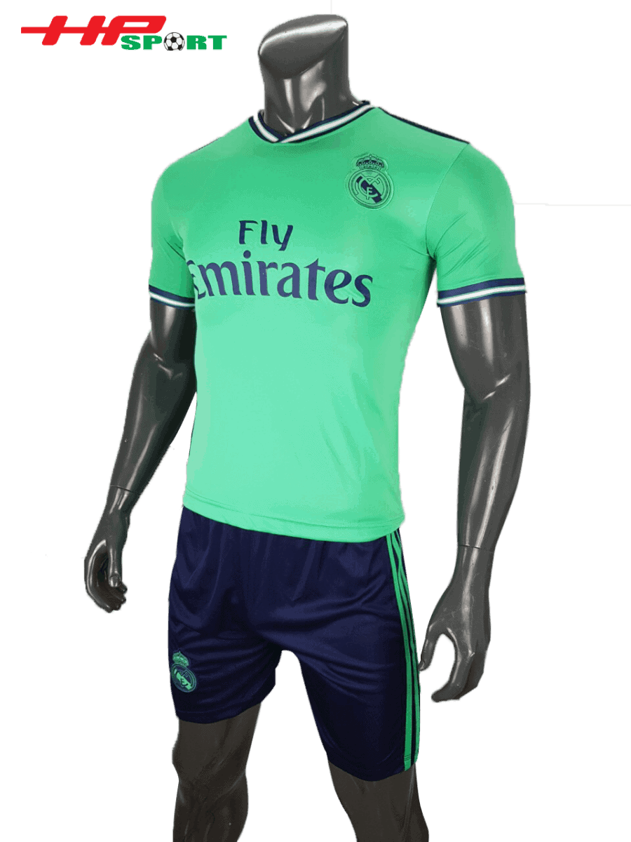 Áo bóng đá Real Madrid mẫu thứ ba 2019 2020 xanh ngọc