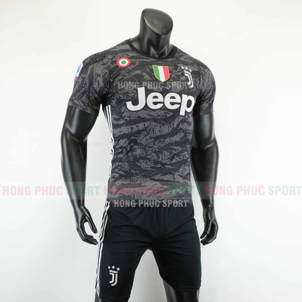 ÁO ĐÁ BÓNG THỦ MÔN JUVENTUS SÂN NHÀ 2019 2020 MÀU ĐEN