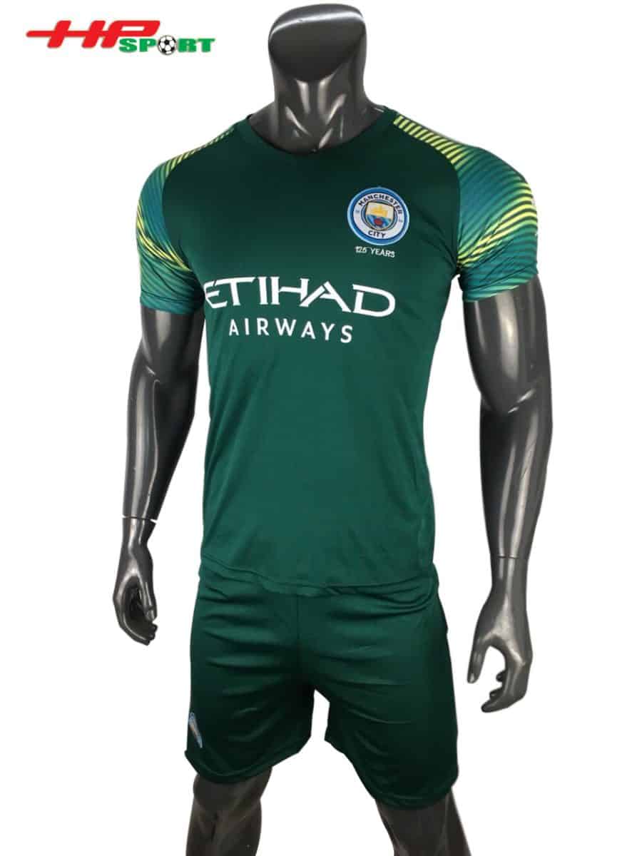 ÁO BÓNG ĐÁ THỦ MÔN MANCHESTER CITY SÂN NHÀ 2019 2020 XANH