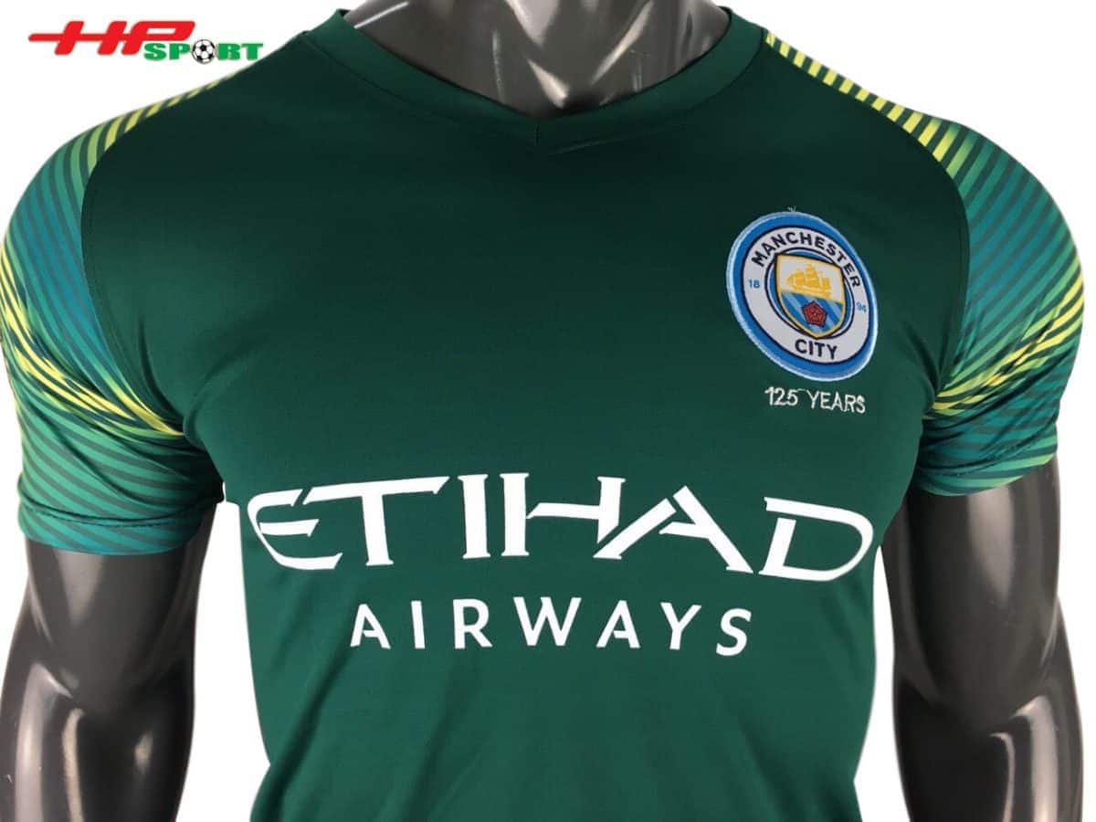 ÁO ĐÁ BÓNG THỦ MÔN MANCHESTER CITY SÂN NHÀ 2019 2020 XANH