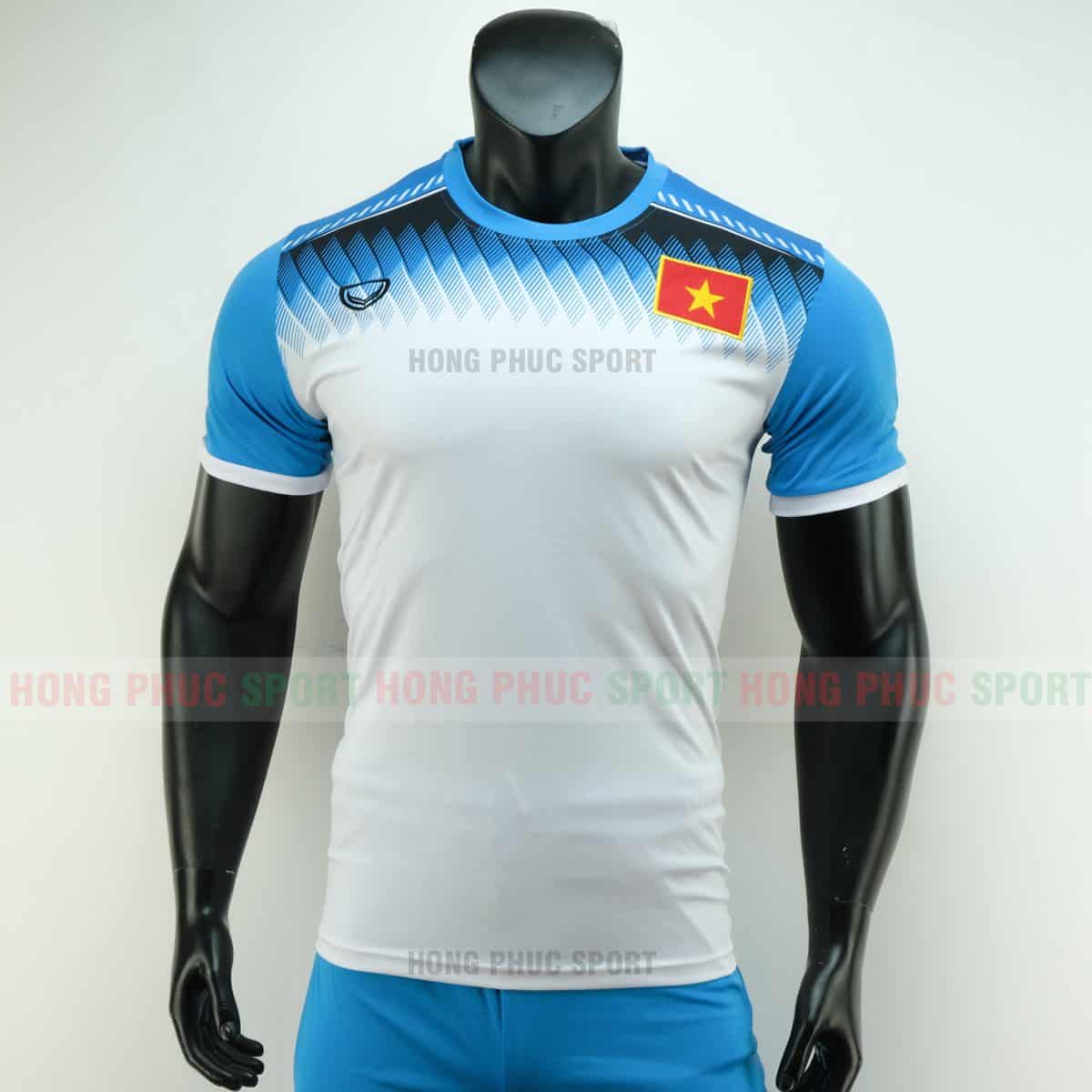 ÁO BÓNG ĐÁ ĐỘI TUYỂN VIỆT NAM 2019 MÀU TRẮNG ÁO BÓNG ĐÁ ĐỘI TUYỂN VIỆT NAM 2019 MÀU TRẮNG