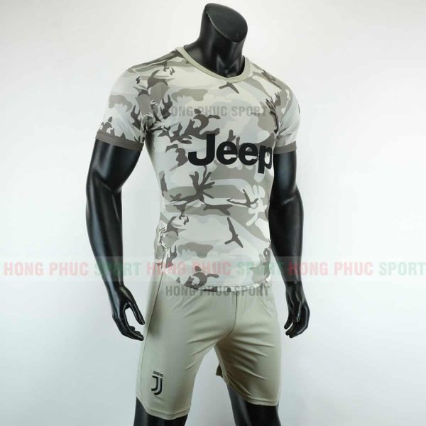 Áo bóng đá Juventus 2019 2020 màu xám rằn ri