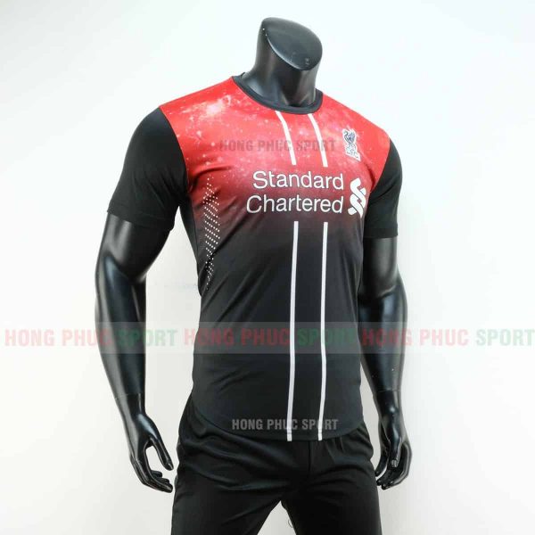 ÁO BÓNG ĐÁ LIVERPOOL 2019 2020 MÀU ĐỎ ĐEN