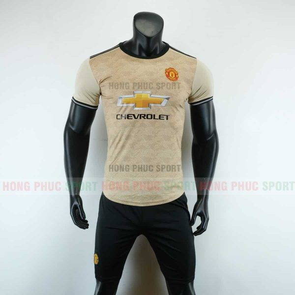 ÁO BÓNG ĐÁ MANCHESTER UNITED 2019 2020 XÁM VÀNG