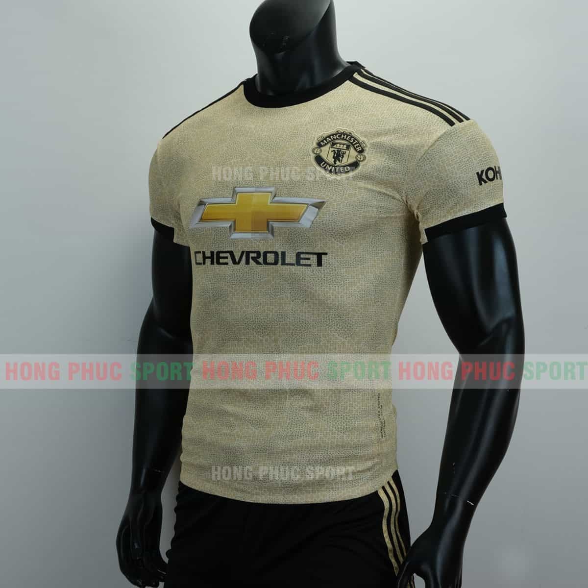 ÁO BÓNG ĐÁ THI ĐẤU SÂN KHÁCH MANCHESTER UNITED 2019 2020 XANH NÂU(phải)