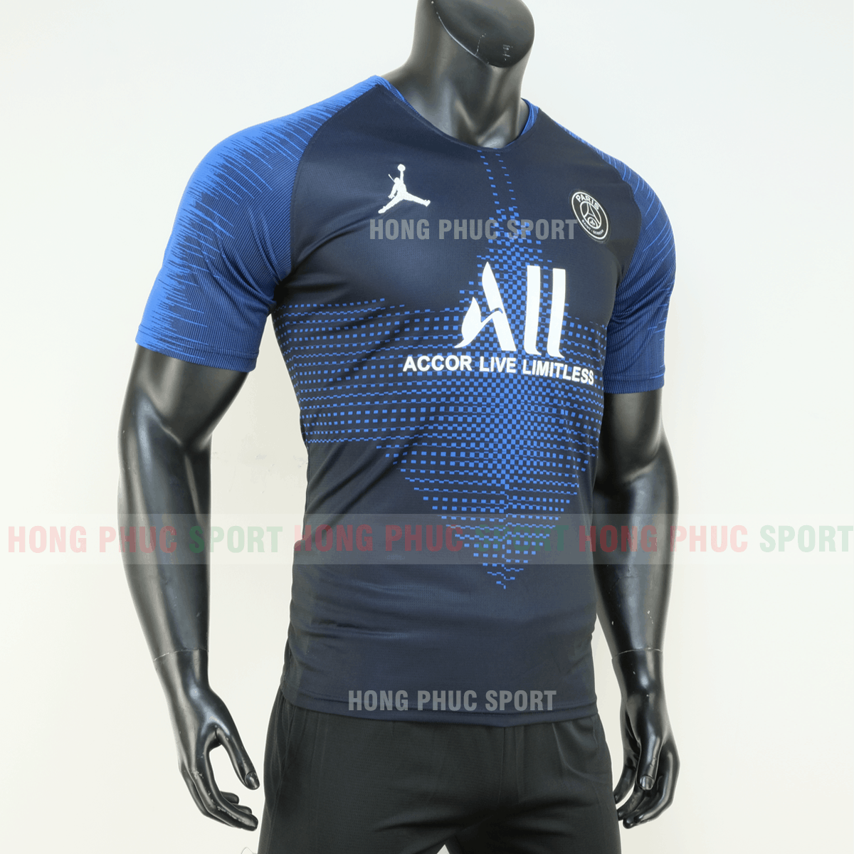 ÁO BÓNG ĐÁ JORDAN PSG 2019 2020 MÀU XANH TÍM