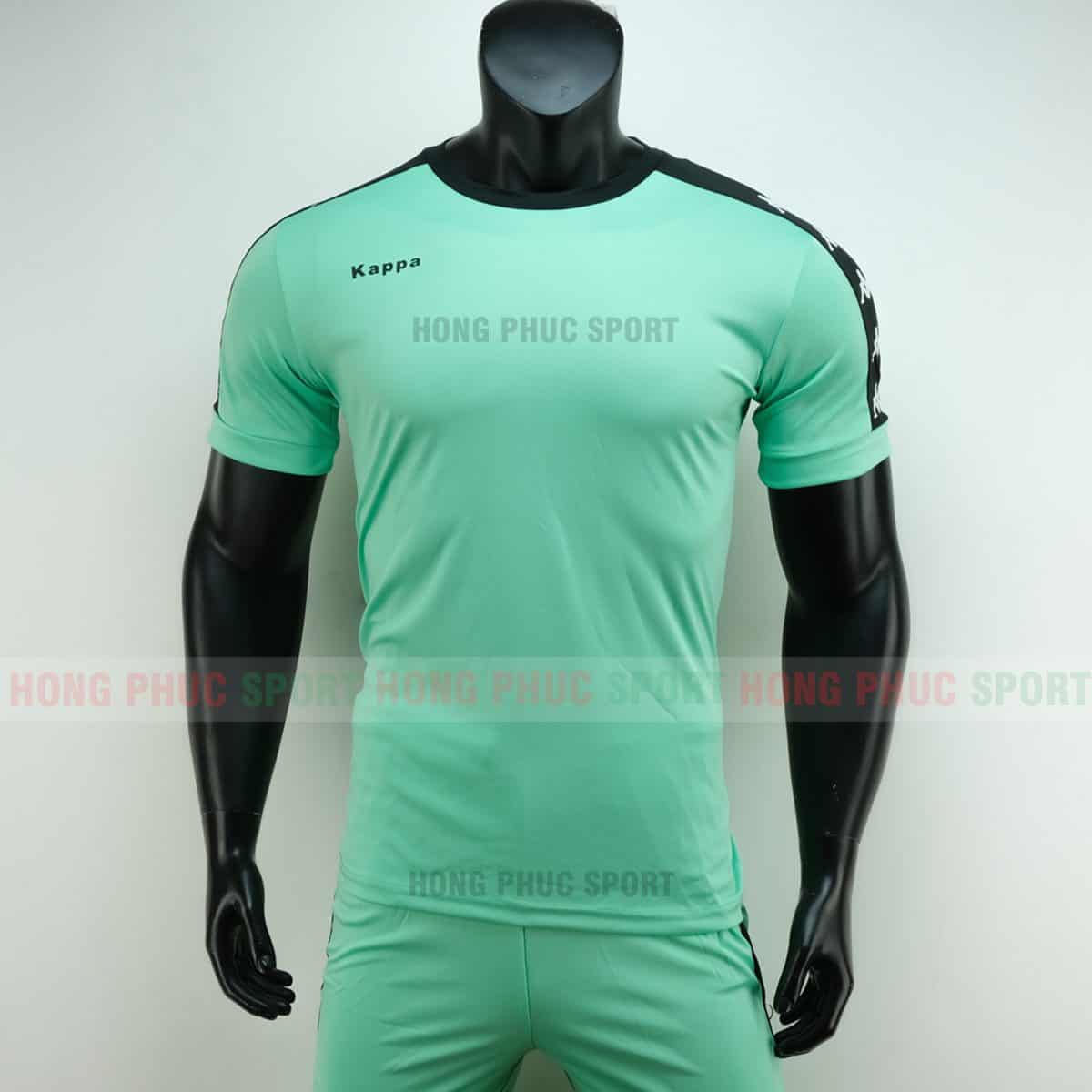 Áo đá bóng Kappa màu xanh ngọc không logo 2019 2020 Áo đá bóng Kappa màu xanh ngọc không logo 2019 2020