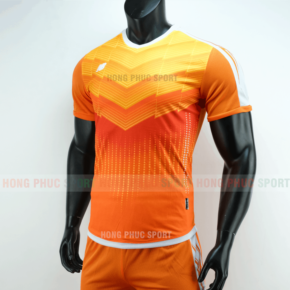 Áo đá bóng NB vải dệt màu vàng cam không logo 2019 2020 Áo đá bóng NB vải dệt màu vàng cam không logo 2019 2020