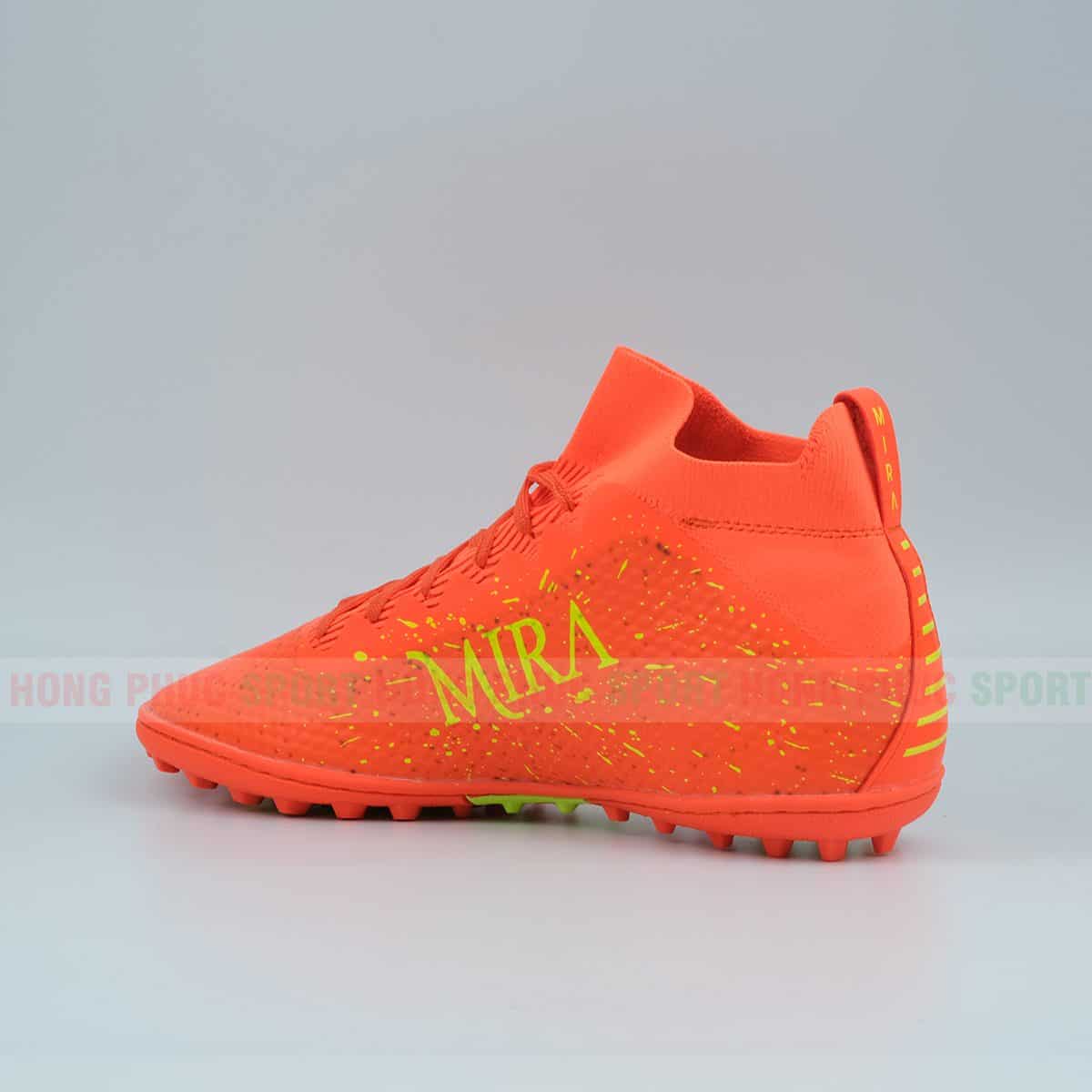 GIÀY ĐÁ BÓNG CAO CỔ CAO CẤP CHÍNH HÃNG MIRA GALAXY MÀU CAM