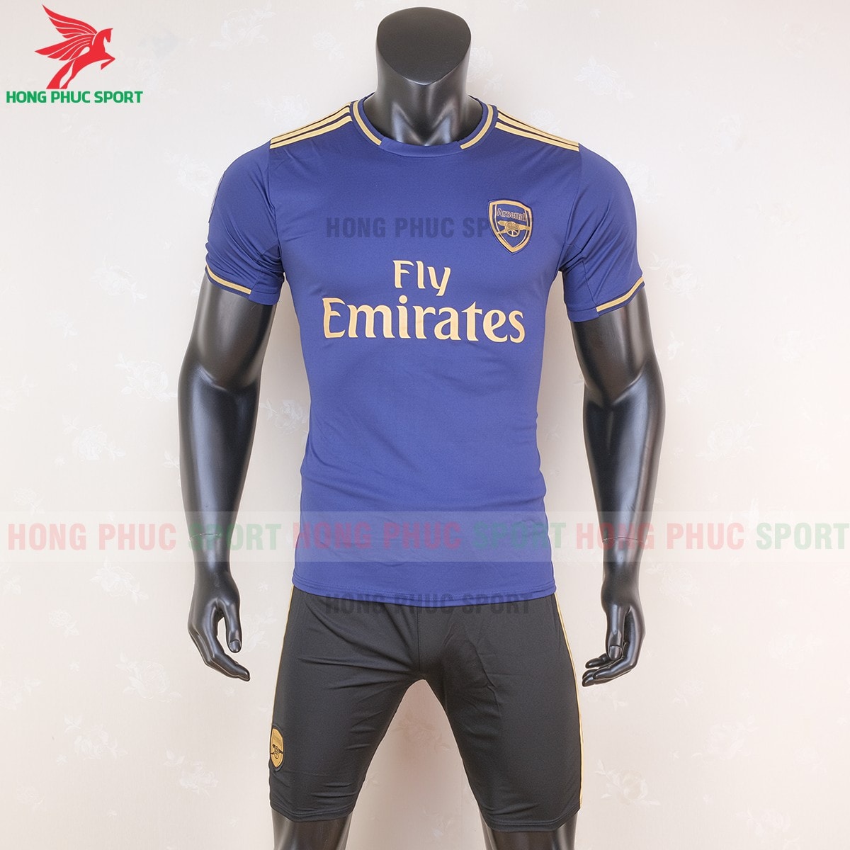 Áo bóng đá thi đấu Arsenal 2019 2020 mẫu thứ 3 màu xanh