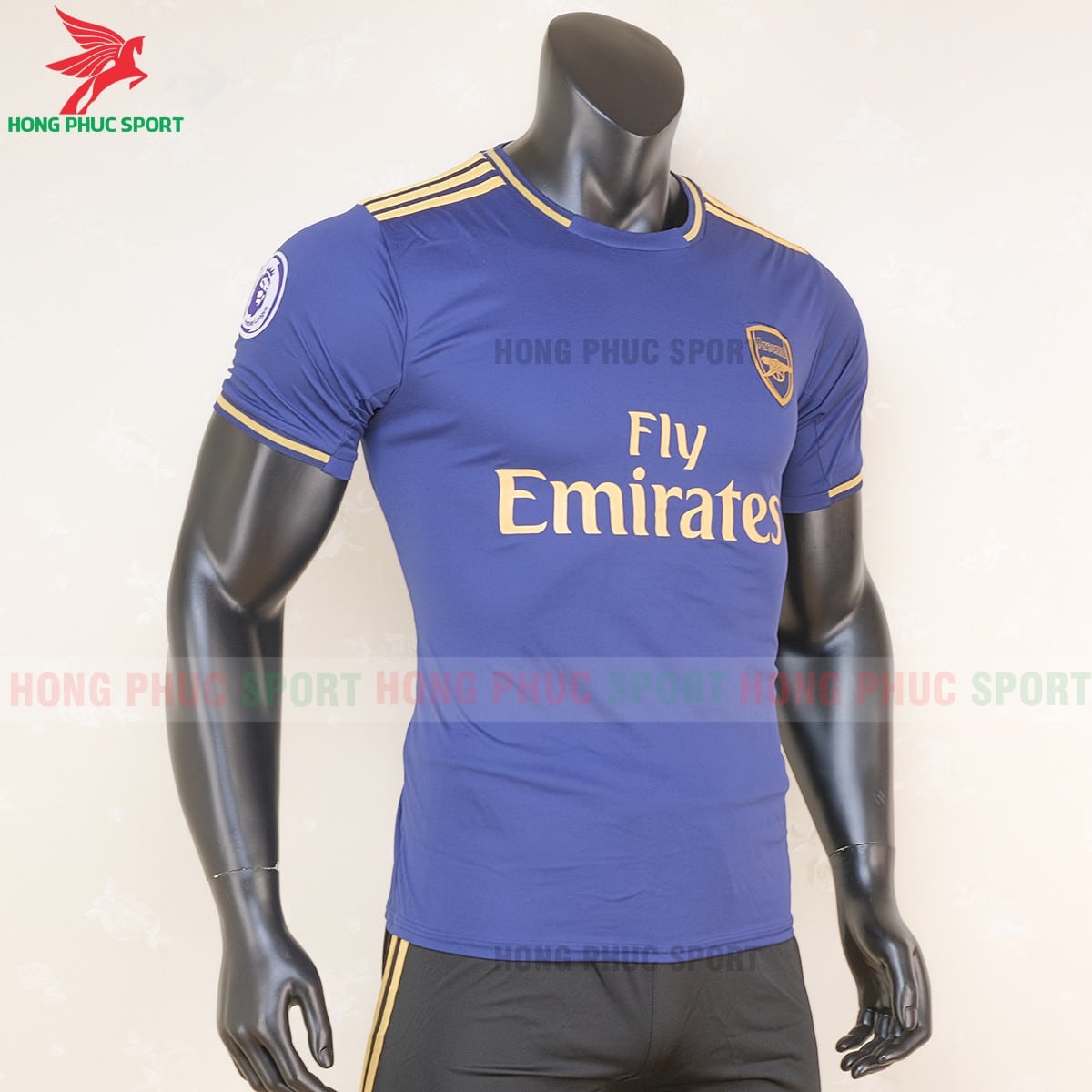 Áo bóng đá thi đấu Arsenal 2019 2020 mẫu thứ 3 màu xanh(phải)