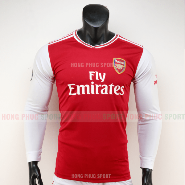 ÁO BÓNG ĐÁ ARSENAL DÀI TAY SÂN NHÀ 2019 2020 MÀU ĐỎ