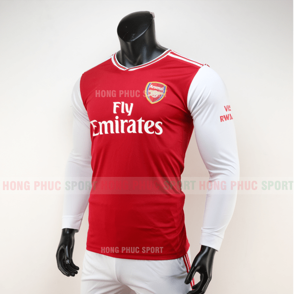 ÁO BÓNG ĐÁ ARSENAL DÀI TAY SÂN NHÀ 2019 2020 MÀU ĐỎ