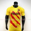 Áo bóng đá Barcelona 2019 2020 màu vàng sọc đỏ