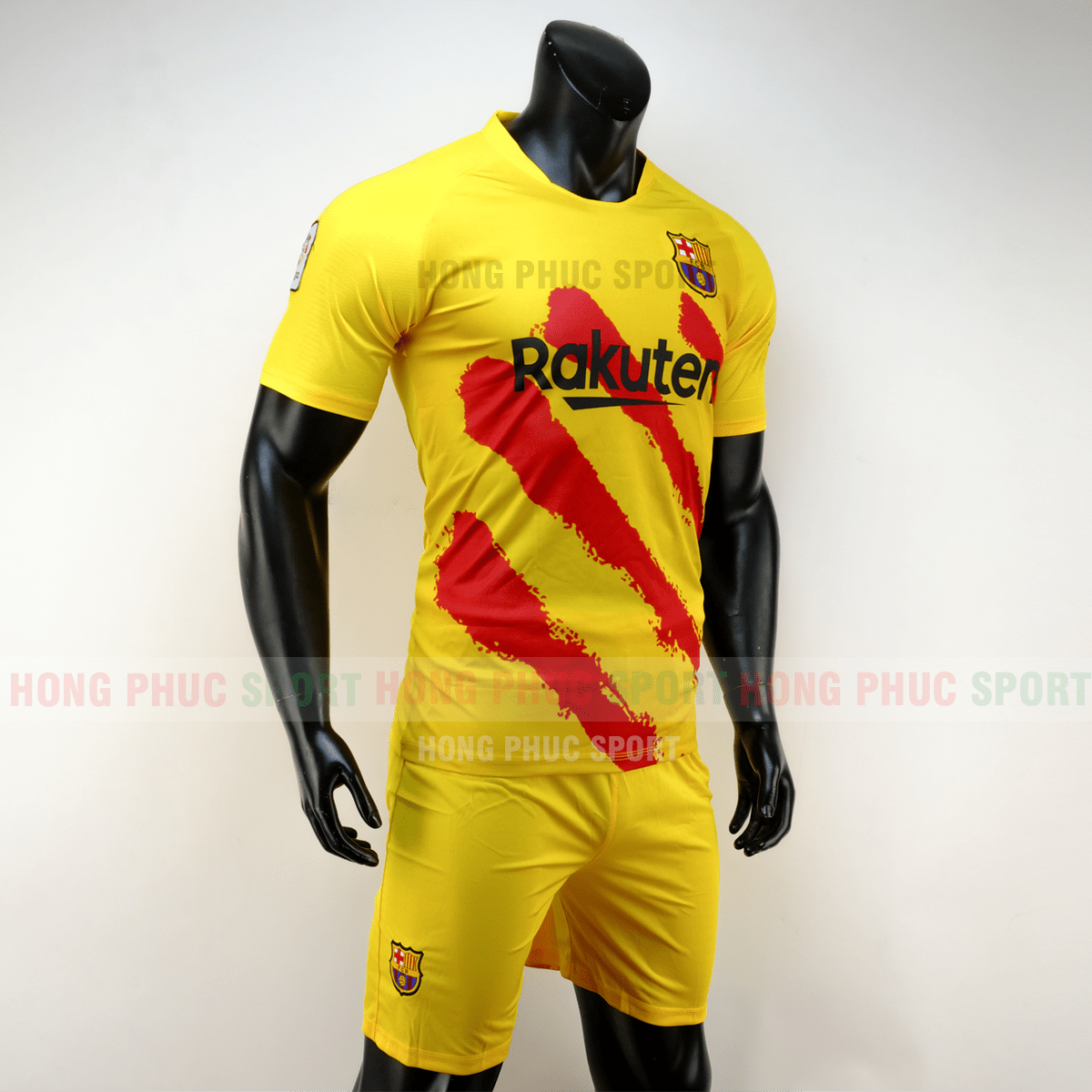 Áo bóng đá Barcelona 2019 2020 màu vàng sọc đỏ