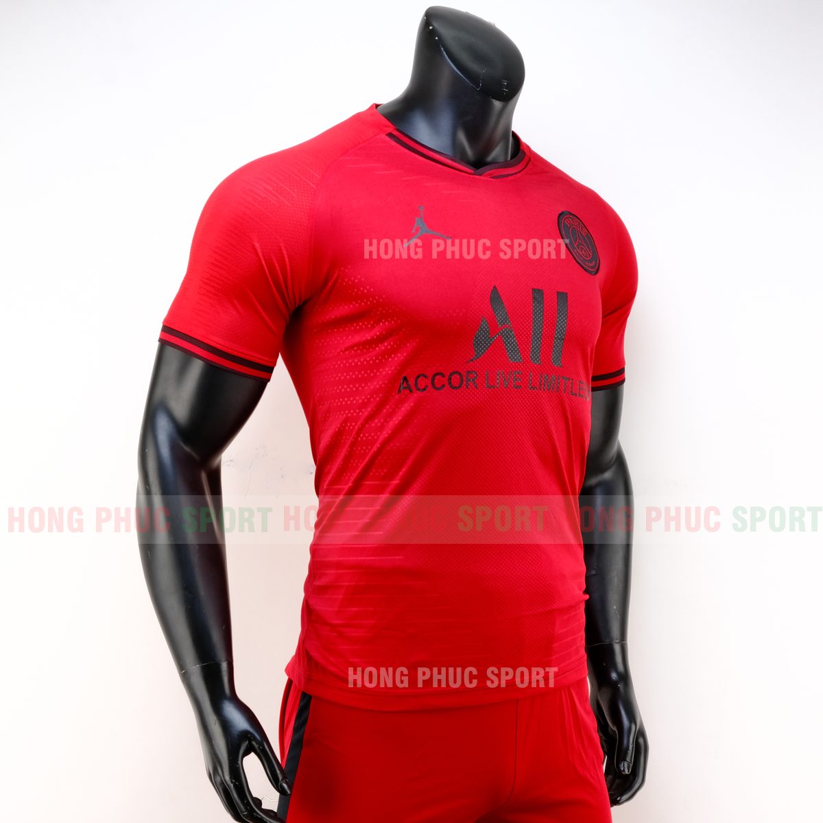 ÁO BÓNG ĐÁ JORDAN PSG 2019 2020 MÀU ĐỎ