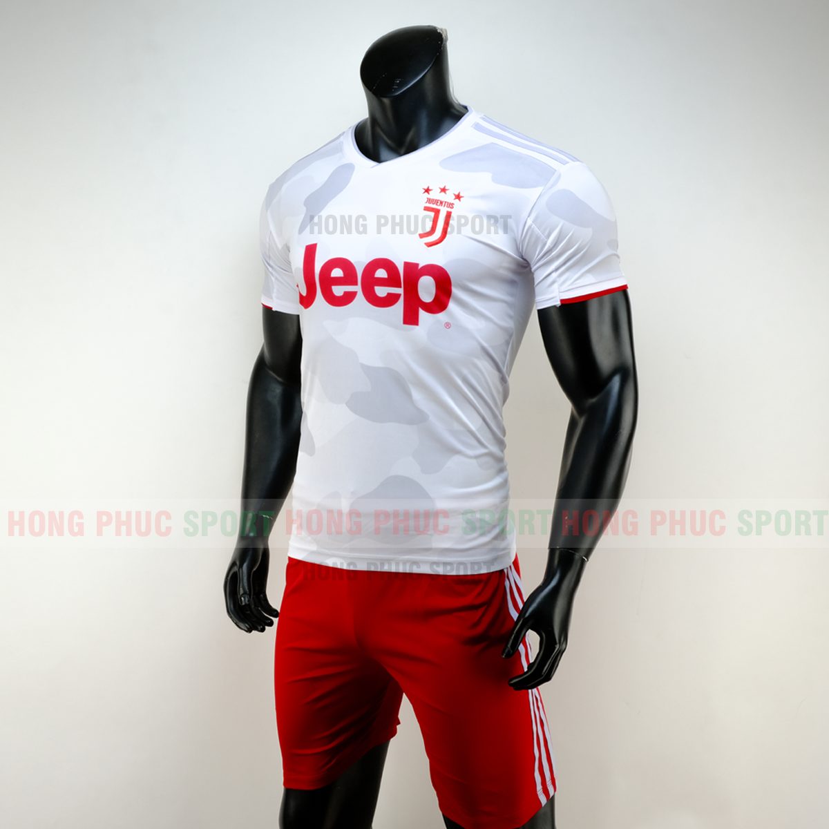 ÁO THI ĐẤU JUVENTUS SÂN KHÁCH 2019 2020 MÀU TRẮNG QUẦN ĐỎ