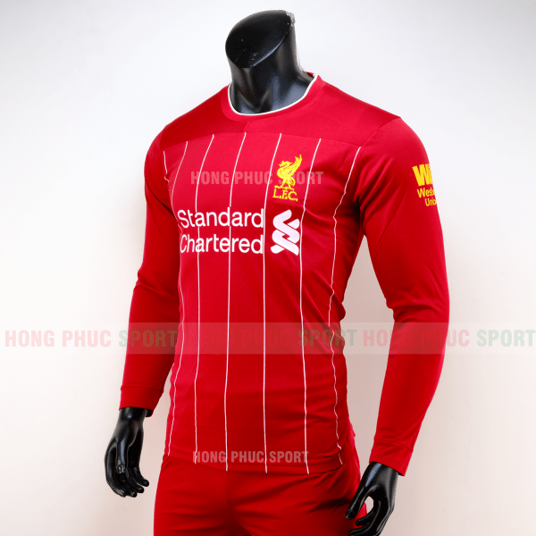 ÁO BÓNG ĐÁ LIVERPOOL DÀI TAY SÂN NHÀ 2019 2020 MÀU ĐỎ