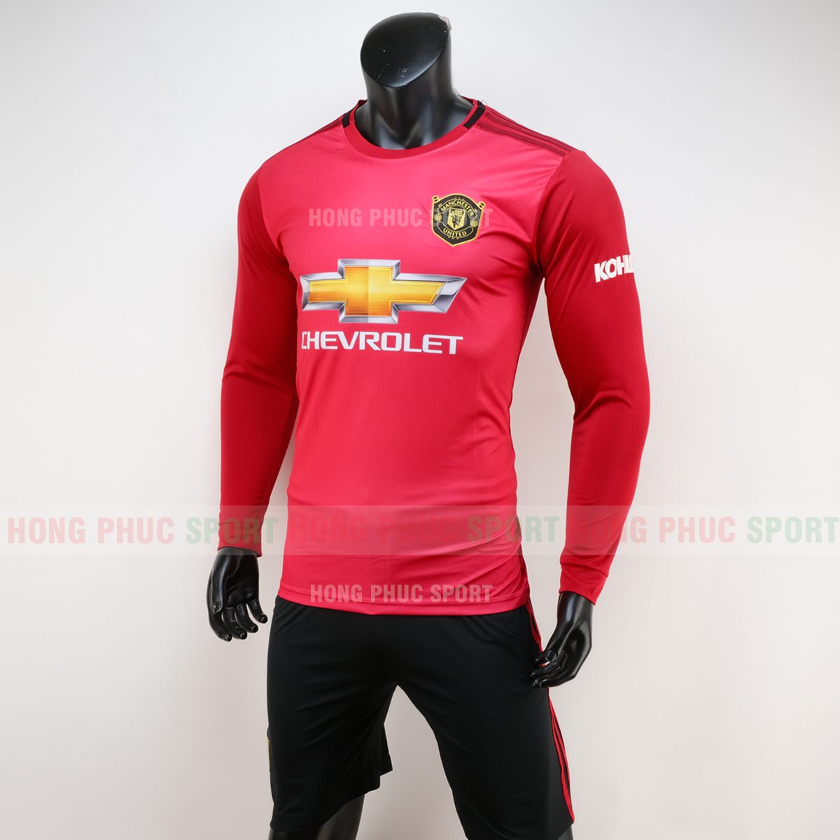 ÁO ĐÁ BÓNG MANCHESTER UNITED DÀI TAY SÂN NHÀ 2019 2020 ĐỎ 