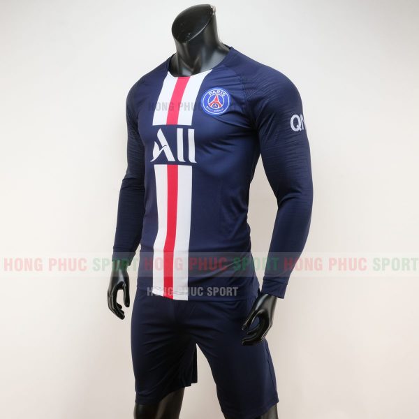 ÁO BÓNG ĐÁ PSG DÀI TAY SÂN NHÀ 2019 2020 MÀU XANH