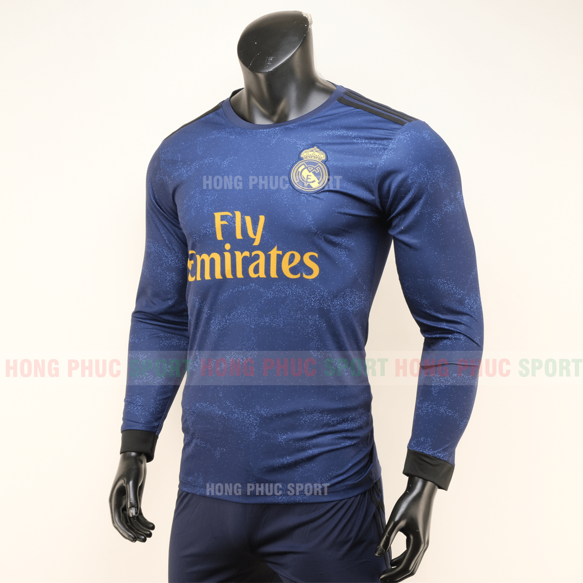 ÁO BÓNG ĐÁ REAL MADRID DÀI TAY SÂN KHÁCH 2019 2020 MÀU XANH BẠC HÀ ÁO BÓNG ĐÁ REAL MADRID DÀI TAY SÂN KHÁCH 2019 2020 MÀU XANH BẠC HÀ