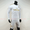 ÁO BÓNG ĐÁ REAL MADRID DÀI TAY SÂN NHÀ 2019 2020 MÀU TRẮNG