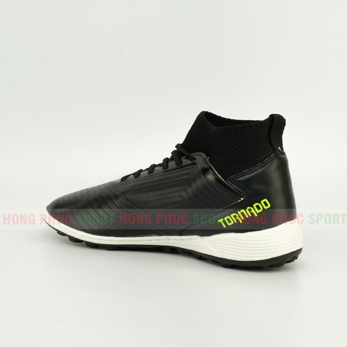 Giày đá bóng cao cổ sân cỏ nhân tạo TASOKI 2019 màu đen