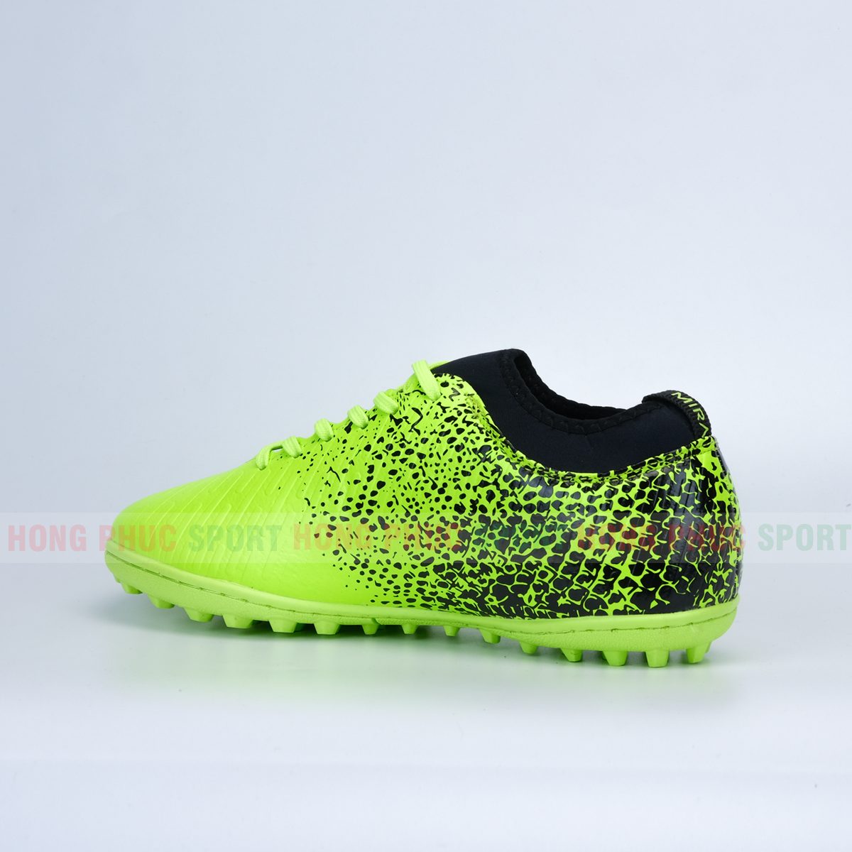 GIẦY ĐÁ BÓNG CHÍNH HÃNG MIRA CAO CẤP MÀU XANH CHUỐI TẶNG TẤT MIRA