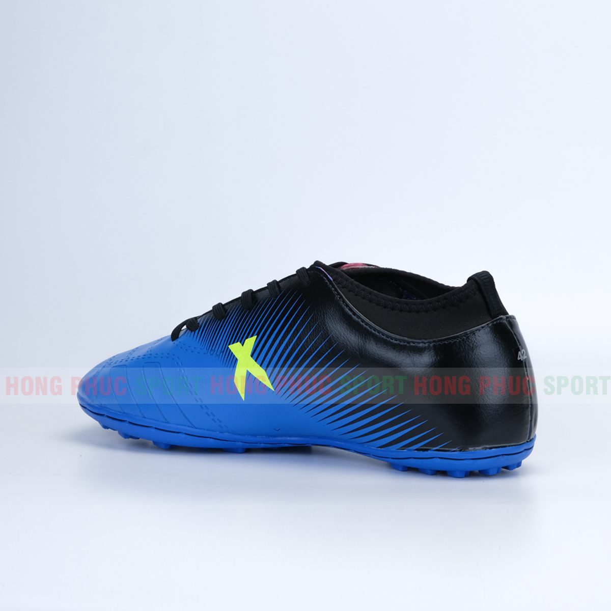 GIÀY ĐÁ BÓNG KÈM TẤT CHỐNG TRƠN - KHÂU FULL ĐẾ MÀU XANH