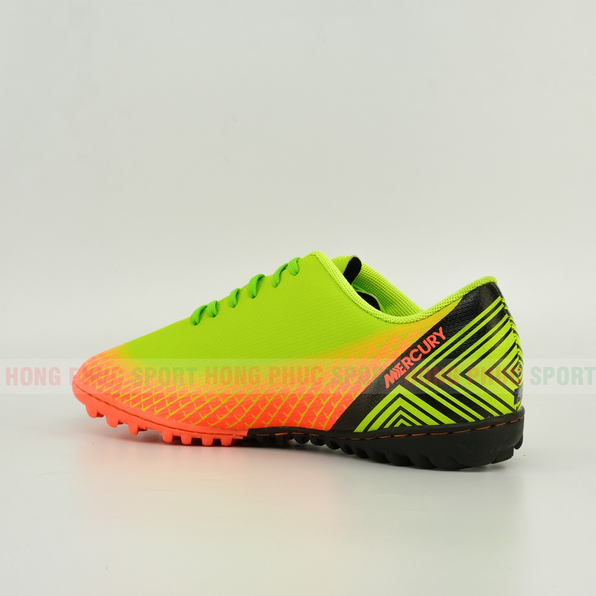GIÀY ĐÁ BÓNG MERCURIAL NT200 KHÂU FULL ĐẾ MÀU XANH PHỐI CAM
