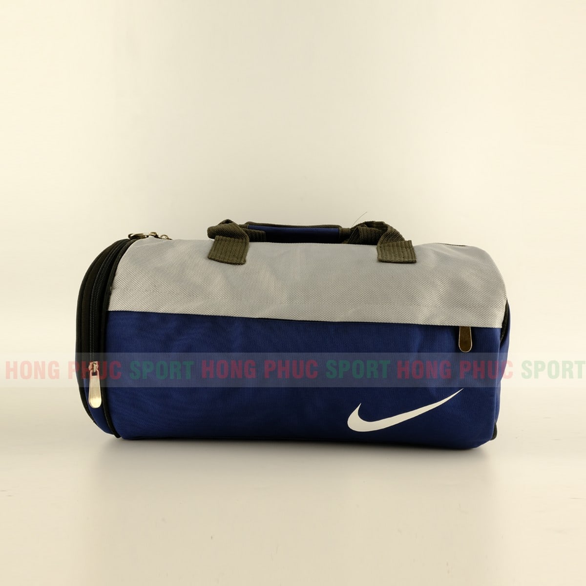 Túi trống thể thao Nike màu xanh lam-xám