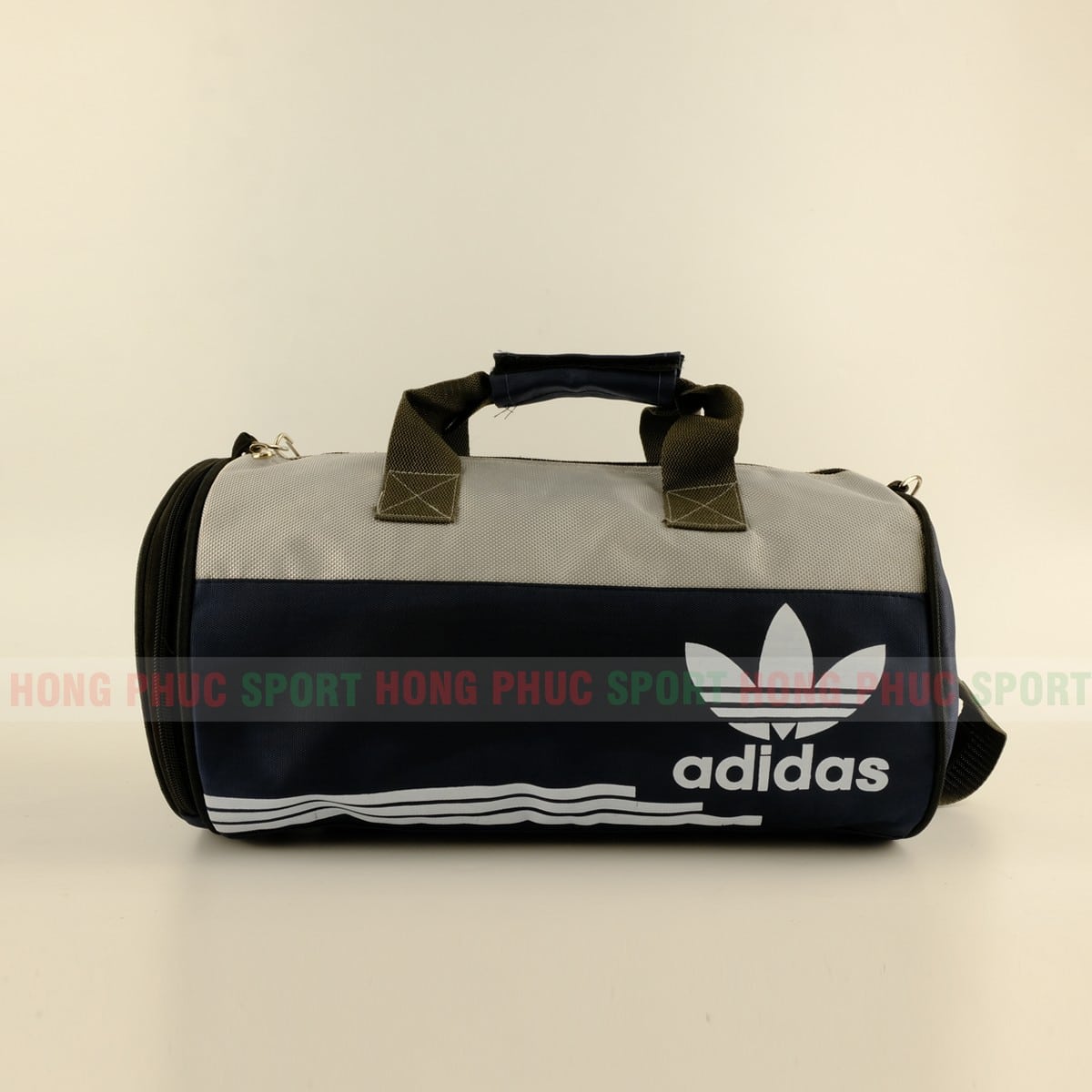 Túi trống thể thao Adidas màu đen-xám - túi đựng giày đá bóng giá rẻ
