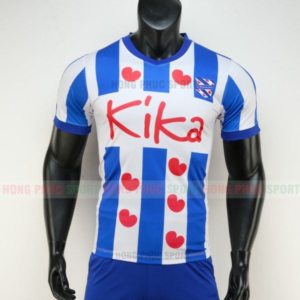 Áo bóng đá Heerenveen 2019 2020 màu trắng xanh