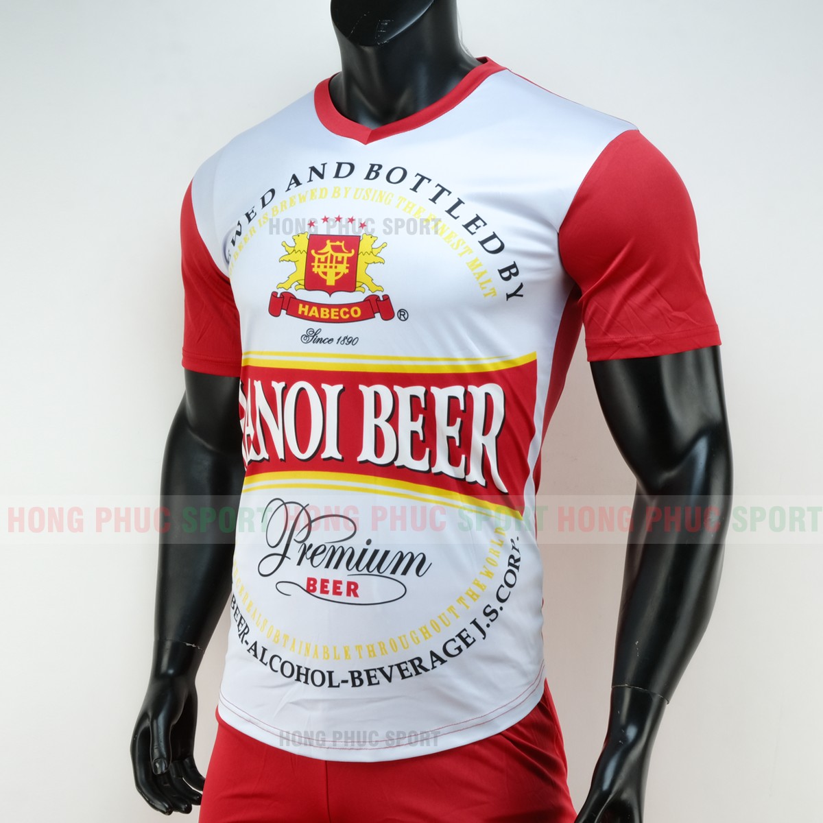 Áo đá bóng Hà Nội Beer 2019 2020 màu đỏ trắng Áo đá bóng Hà Nội Beer 2019 2020 màu đỏ trắng