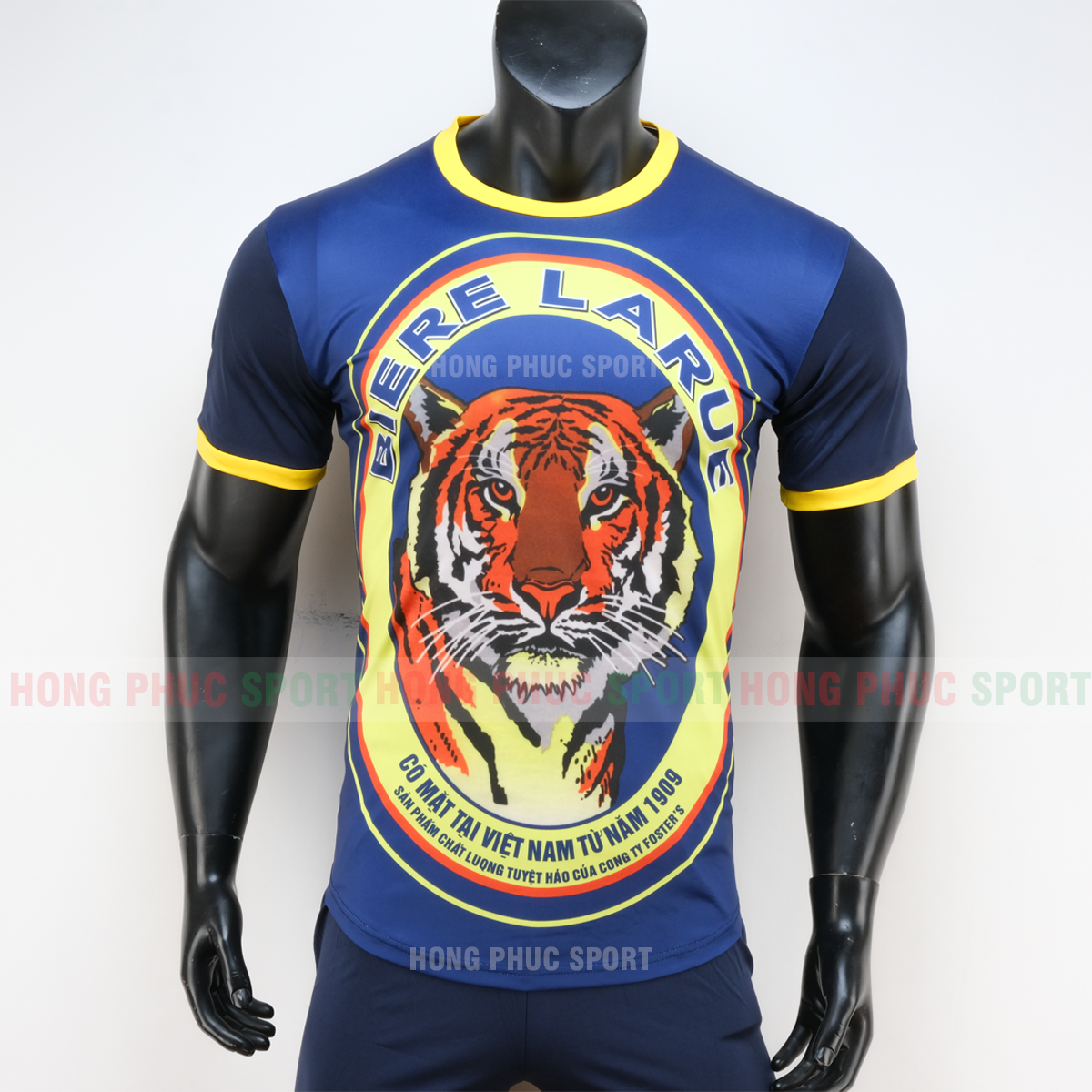 Áo đá bóng thương hiệu Beer Larue 2019 2020 màu xanh Áo đá bóng thương hiệu Beer Larue 2019 2020 màu xanh