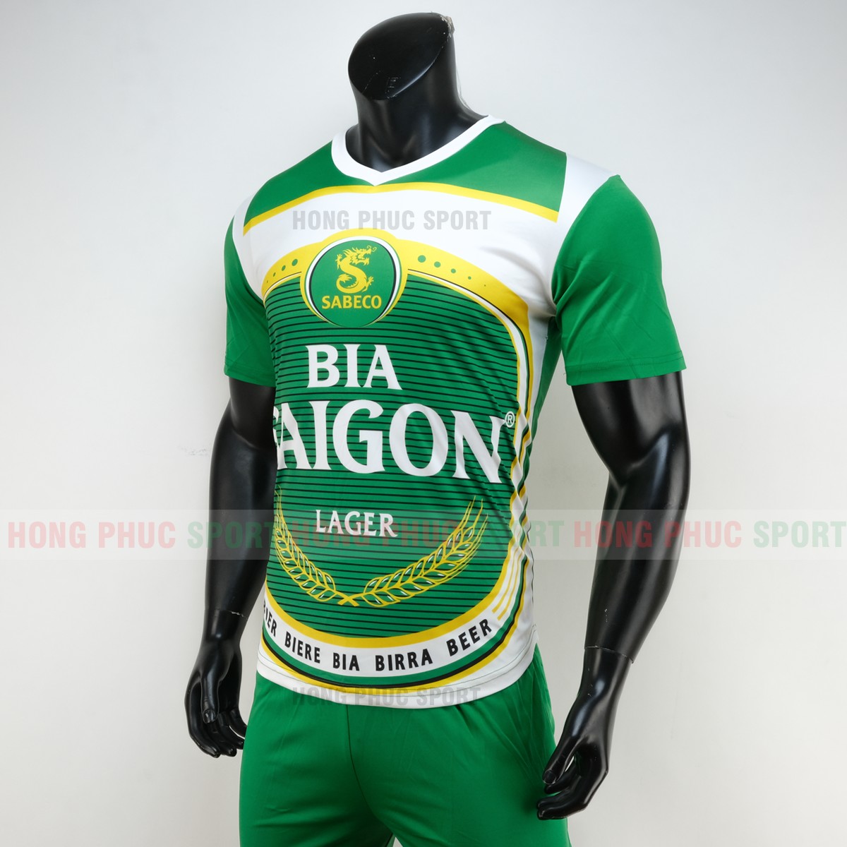 Áo đá bóng thương hiệu bia Saigon 2019 2020 màu xanh Áo đá bóng thương hiệu bia Saigon 2019 2020 màu xanh