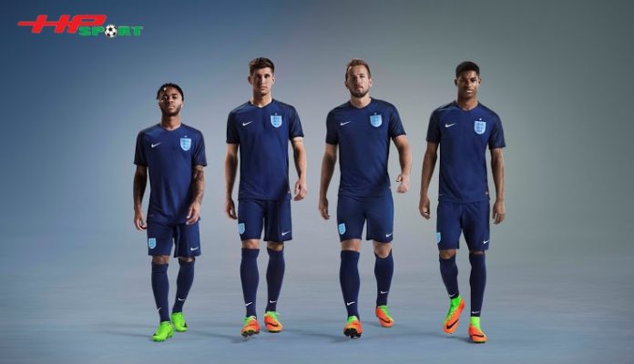 Áo bóng đá đội tuyển Anh sân khách Euro 2020 màu xanh