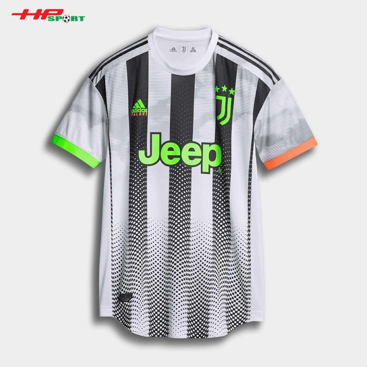 Áo đấu Juventus mẫu thứ tư 2019 2020 màu trắng sọc đen