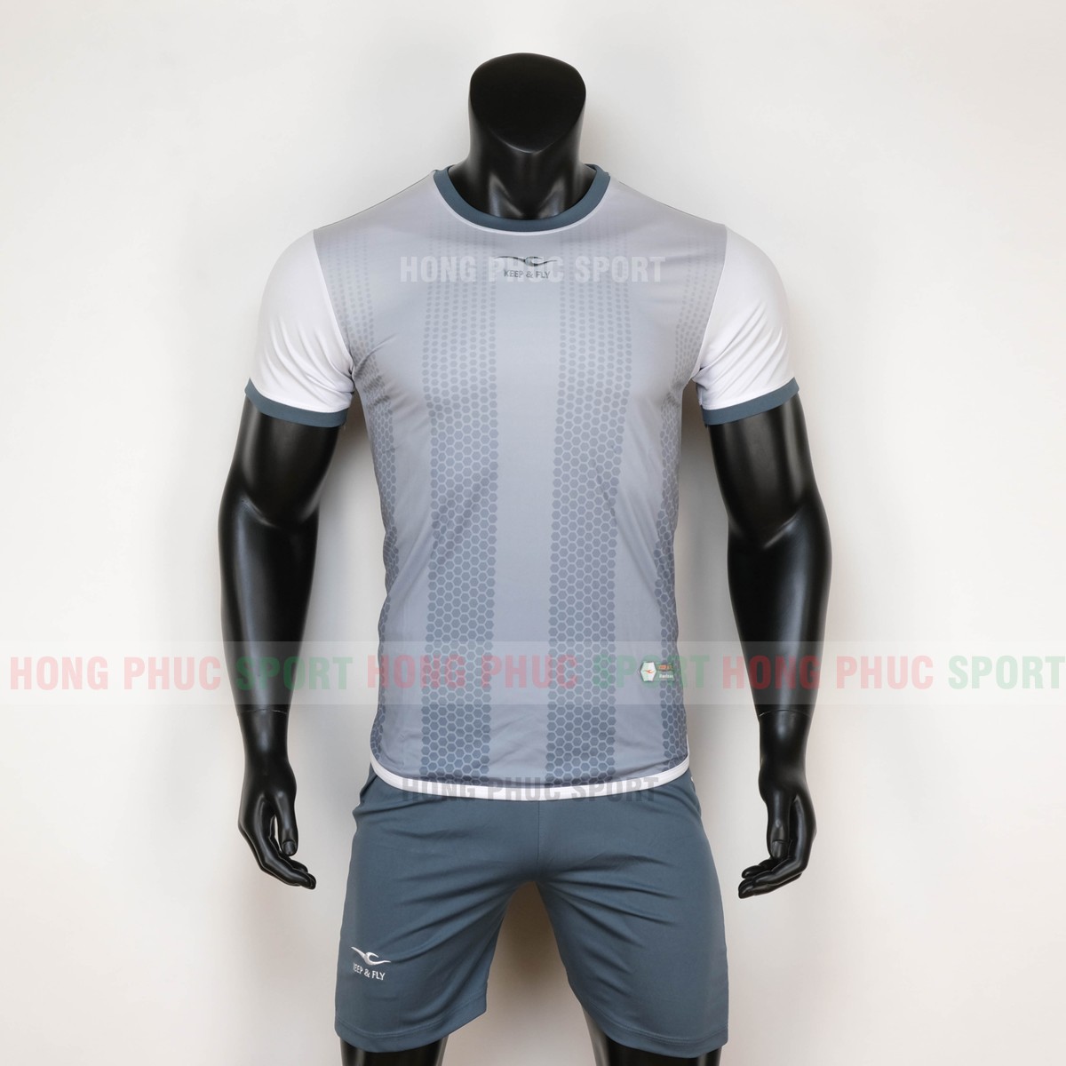 Mẫu áo bóng đá không logo Horizon Keep Fly 2020 màu xám