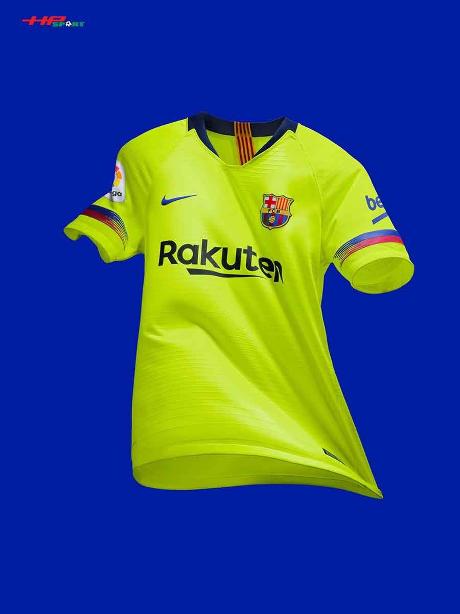 Áo đấu Atlético Madrid mẫu thứ 3 giống áo Barcelona Áo đấu Atlético Madrid mẫu thứ 3 giống áo Barcelona