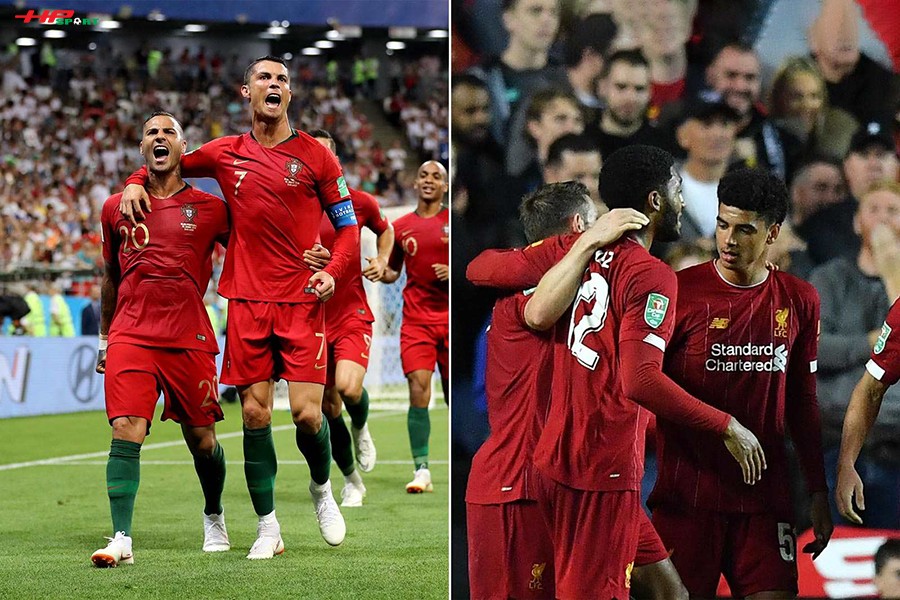 Áo sân nhà Của Liverpool có thiết kế và màu sắc giống với áo Bồ Đào Nha Áo sân nhà Của Liverpool có thiết kế và màu sắc giống với áo Bồ Đào Nha