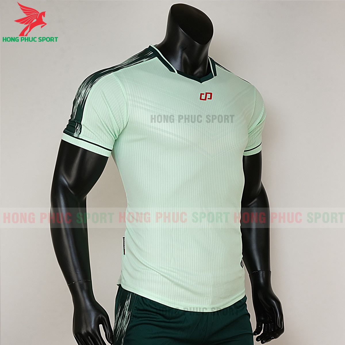 áo bóng đá không logo CP Otis xanh ngọc 4
