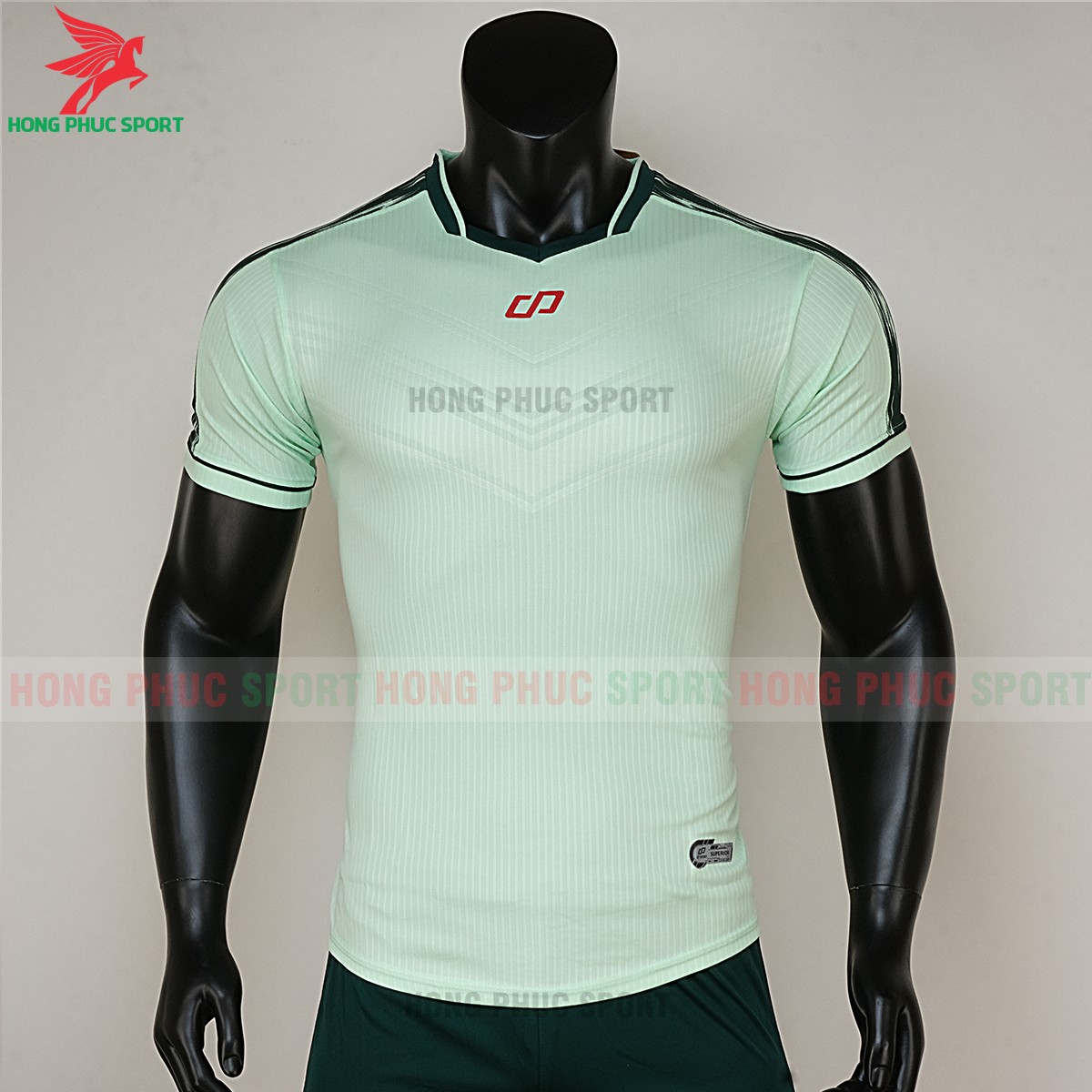 áo bóng đá không logo CP Otis xanh ngọc 1